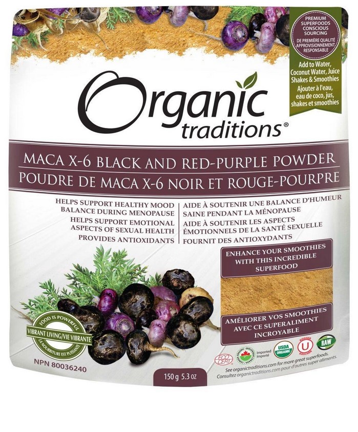 Organic Traditions Maca X 6 Powder 5.3 ounce