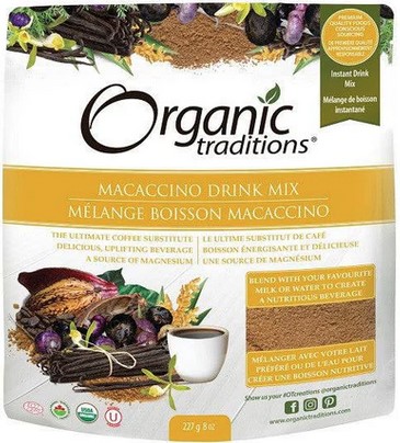 Organic Traditions Macaccino Drink Mix 8 ounce