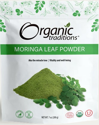 Organic Traditions Moringa Leaf Powder 7 ounce