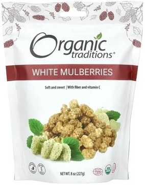 Organic Traditions Mulberries White 8 ounce