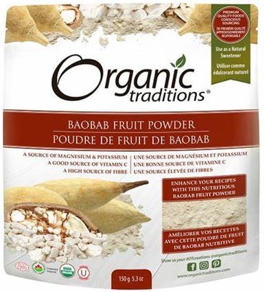 Organic Traditions Non Organic Baobab Fruit Powder 5.3 ounce