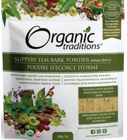Organic Traditions Slippery Elm Bark Powder 7 ounce