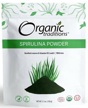 Organic Traditions Spirulina Powder 5.3 ounce