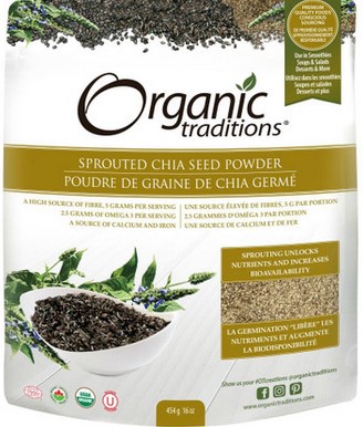 Organic Traditions Sprouted Chia 16 ounce