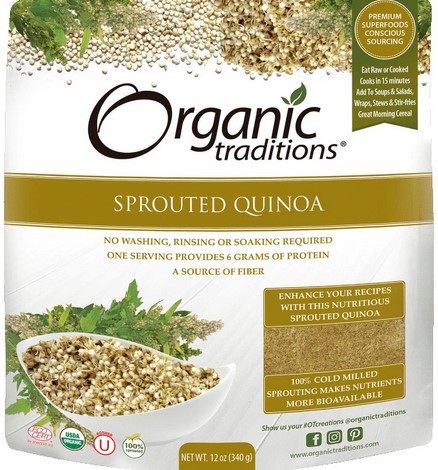 Organic Traditions Sprouted Quinoa 12 ounce-UNAVAILABLE
