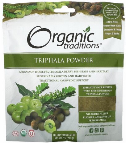 Organic Traditions Triphala Powder 7 ounce