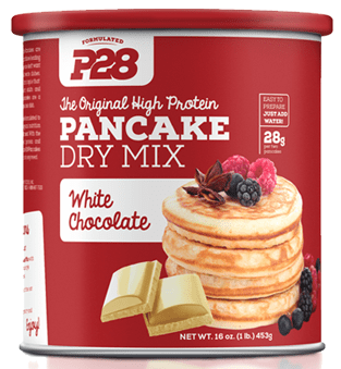 P28 High Protein Pancakes White Chocolate 16oz. TEMPORARELY UNAVAILABLE