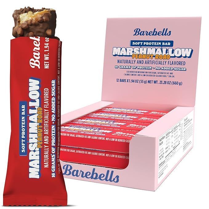 Barebells Functional Foods Marshmallow Peanut Road 12 Bars