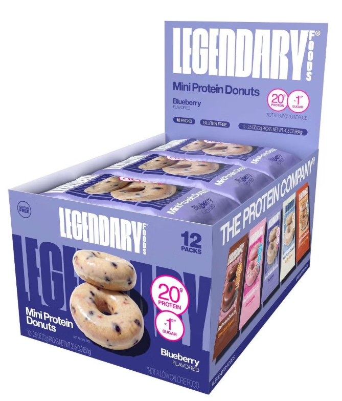 Legendary Protein Donuts Blueberry  12 pk