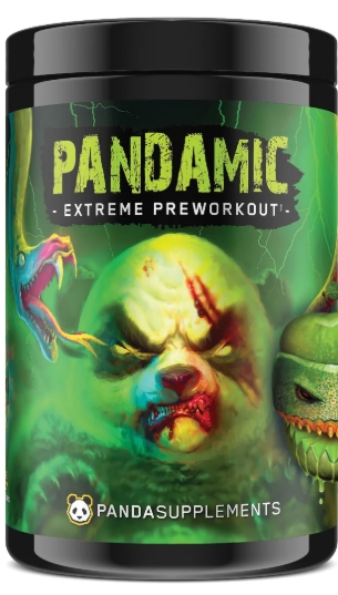 Panda Supplements Pandamic Extreme Pre - Workout 25 Serv. Sour Apple Melon Candy