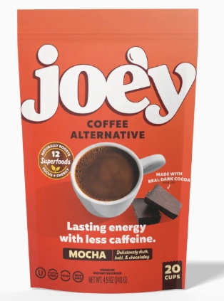Joe'y The Original Mushroom Blend Coffee Alternative 4.9oz 20 Servings Mocha Flavor