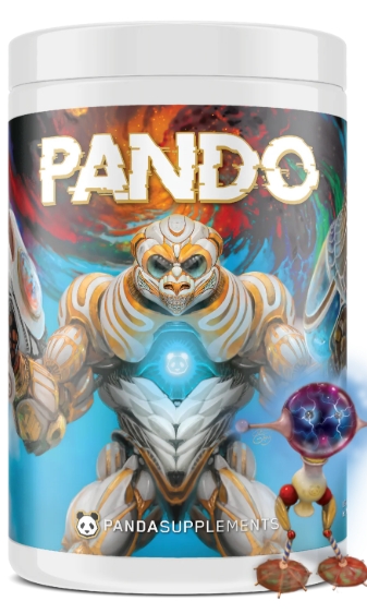 Panda Supplements Pando High Stim Pre 25 Servings Electric Blue Colada Flavor