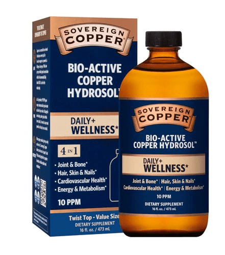 Sovereign Silver Bio-Active Copper Hydrosol - 10 PPM  16/oz