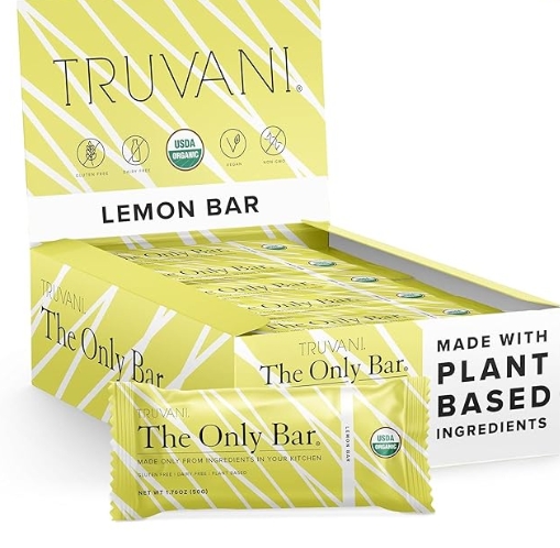 Truvani The Only Bar 6g Protein 12 Bars Lemon Bar