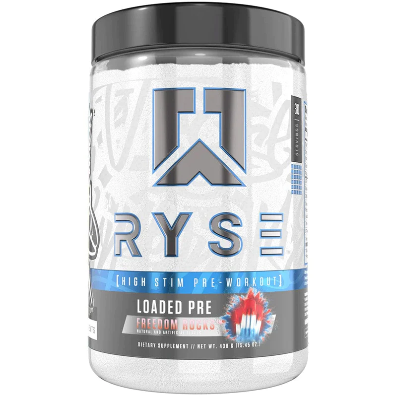 Ryse  Pre - Workout Freedom Rocks Flavor 30 Servings