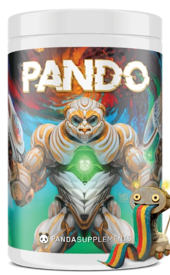 Panda Supplements Pando High Stim Pre 25 Servings Electric Blue Colada Flavor
