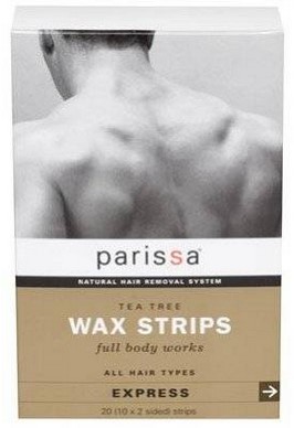 Parissa Laboratories Mens Wax Strips Tea Tree 20Ct