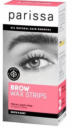 Parissa Laboratories Wax Strip Brow Shapers 32Ct