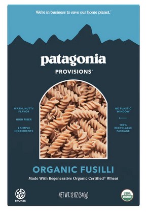 Patagonia Provisions Pasta Regenerative Organic Certified Fusilli 12oz
