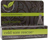 Peaceful Mountain Cold Sore Rescue Gel .27 OZ     TEMPORARILY UNAVAILABLE