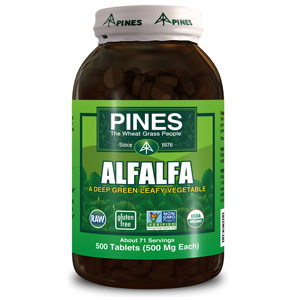 Pines Wheat Grass Alfalfa 500tab