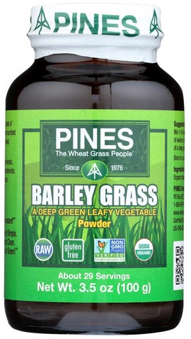 Pines Wheat Grass Green Energy Barley Grass Powder 100% Pure 3.5 oz
