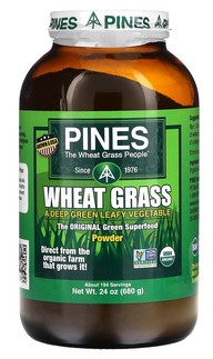 Pines Wheat Grass Green Energy Wheat Grass 100% Pure 24 oz