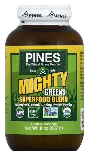 Pines Wheat Grass Mighty Greens Powder 8oz