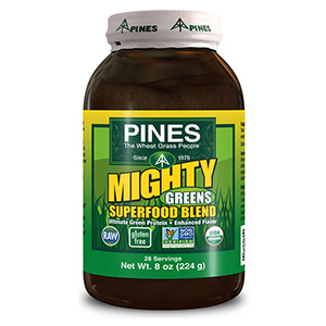 Pines Wheat Grass Mighty Greens Superfood Blend 8 oz-TEMP UNAVAILABLE