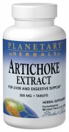 Planetary Herbals - Artichoke Extract 500 mg 120 Tablets