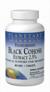 Planetary Herbals - Black Cohosh Extract 2.5% Standardized 80 mg 45 Tablets
