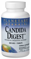 Planetary Herbals - Candida Digest 800 mg 180 Tablets