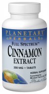 Planetary Herbals - Cinnamon Extract Full Spectrum 200 mg 240 VCaps