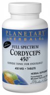 Planetary Herbals - Cordyceps 450 Full Spectrum 450 mg 60 Tablets