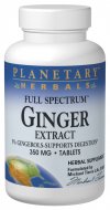 Planetary Herbals - Ginger Extract Full Spectrum 350 mg 60 Tablets