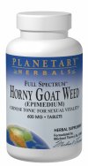 Planetary Herbals - Horny Goat Weed Full Spectrum 600 mg 90 Tablets