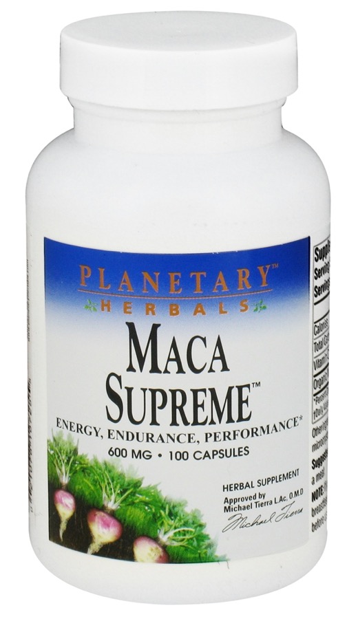 Planetary Herbals - Maca Supreme 600 mg 100 Vegetarian Capsules