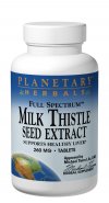 Planetary Herbals - Milk Thistle Seed Extract Full Spectrum 260 mg 30 Tablets