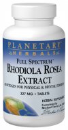 Planetary Herbals - Rhodiola Rosea Extract Full Spectrum 327 mg 30 Tablets-OUT OF STOCK