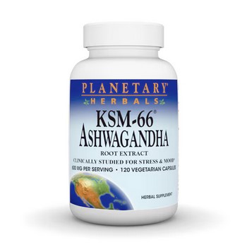 Planetary Herbals - KSM-66 Ashwagandha 600 mg 120 capvegi
