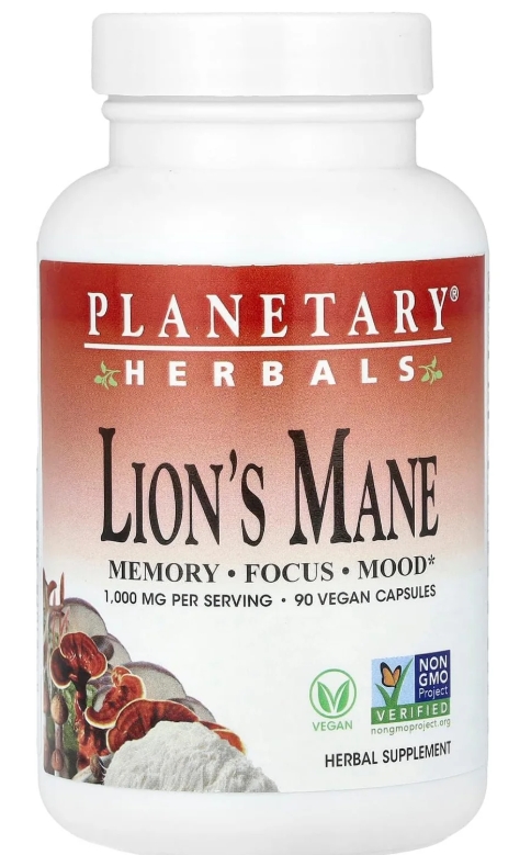 Planetary Herbals - Lion's Mane 500 mg 90 capvegi