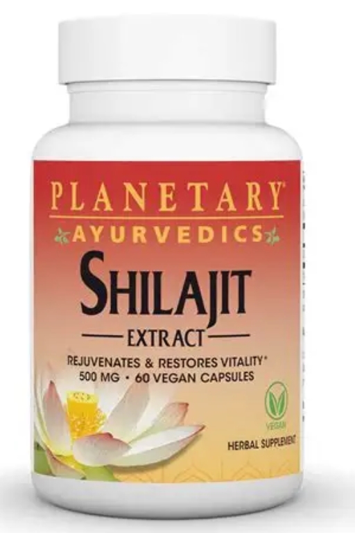 PLANETARY AYURVEDICS SHILAJIT EXTRACT 500MG 60VC 