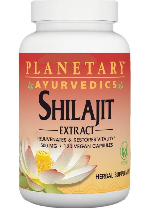 PLANETARY AYURVEDICS SHILAJIT EXTRACT 500MG VC 120C