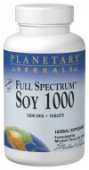 Planetary Herbals - Soy 1000 Full Spectrum 1000 mg 60 Tablets-OUT OF STOCK