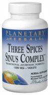 Planetary Herbals - Three Spices Sinus Complex 1000 mg 180 Tablets-OUT OF STOCK