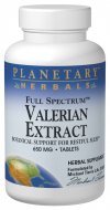 Planetary Herbals - Valerian Extract Full Spectrum 650 mg 30 Tablets-OUT OF STOCK