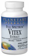 Planetary Herbals - Vitex Extract Full Spectrum 500 mg 60 Tablets-OUT OF STOCK
