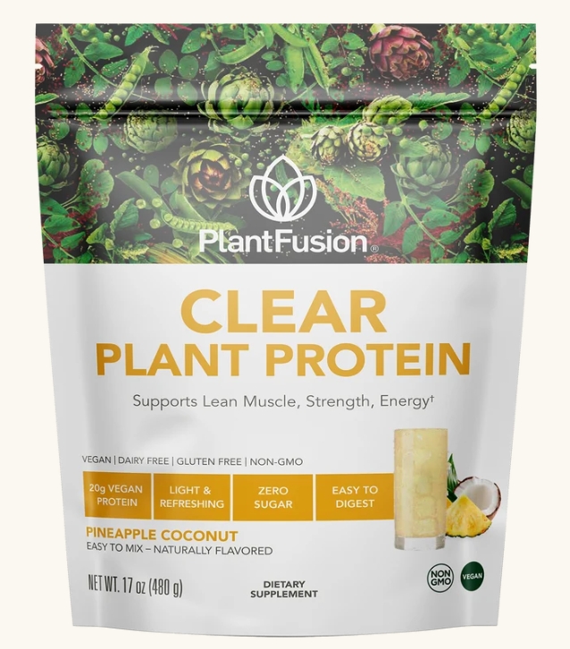 Plantfusion - Clear Plant Protein 10.6 oz Compostable Bag Pineapple Coconut 15 Servings