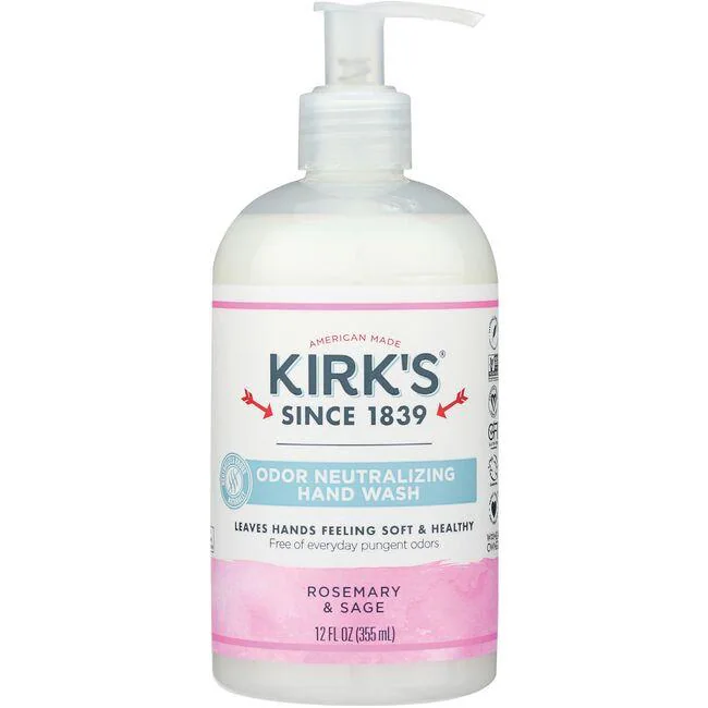 Kirks Odor Neutralizing Hand Wash Rosemary & Sage 12 FL OZ