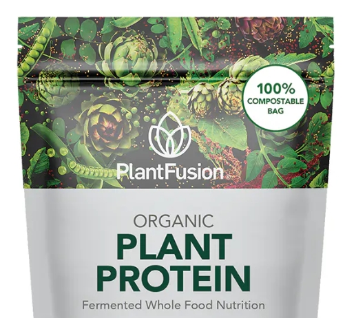 Plantfusion - Organic Plant Protein 11.5 oz Compostable Bag Unflavored 12 Servings